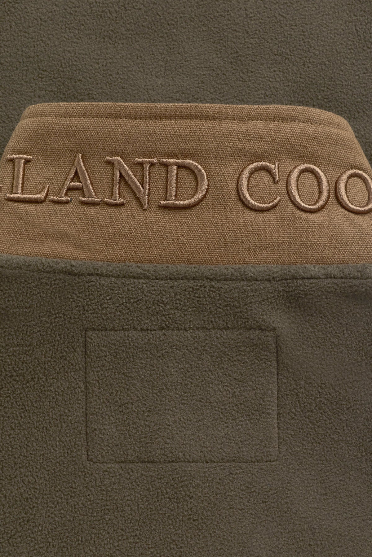 Relaxed Fit Country Quarter Zip (Khaki)