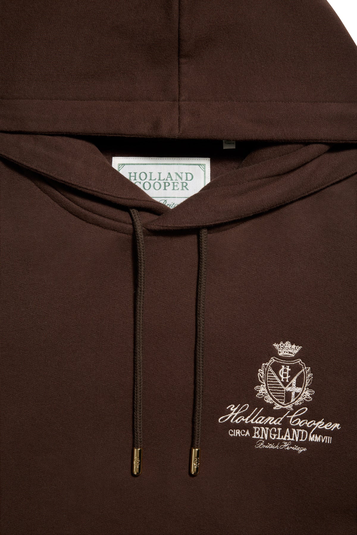 Relaxed Fit Script Hoodie (Walnut)
