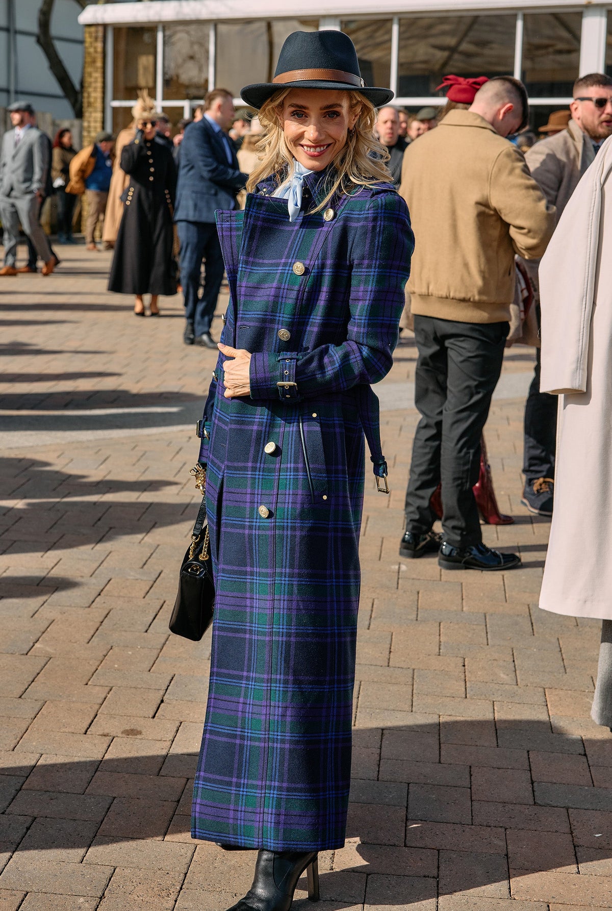 Lisa Dwan's Cheltenham Look (Heather Tartan)