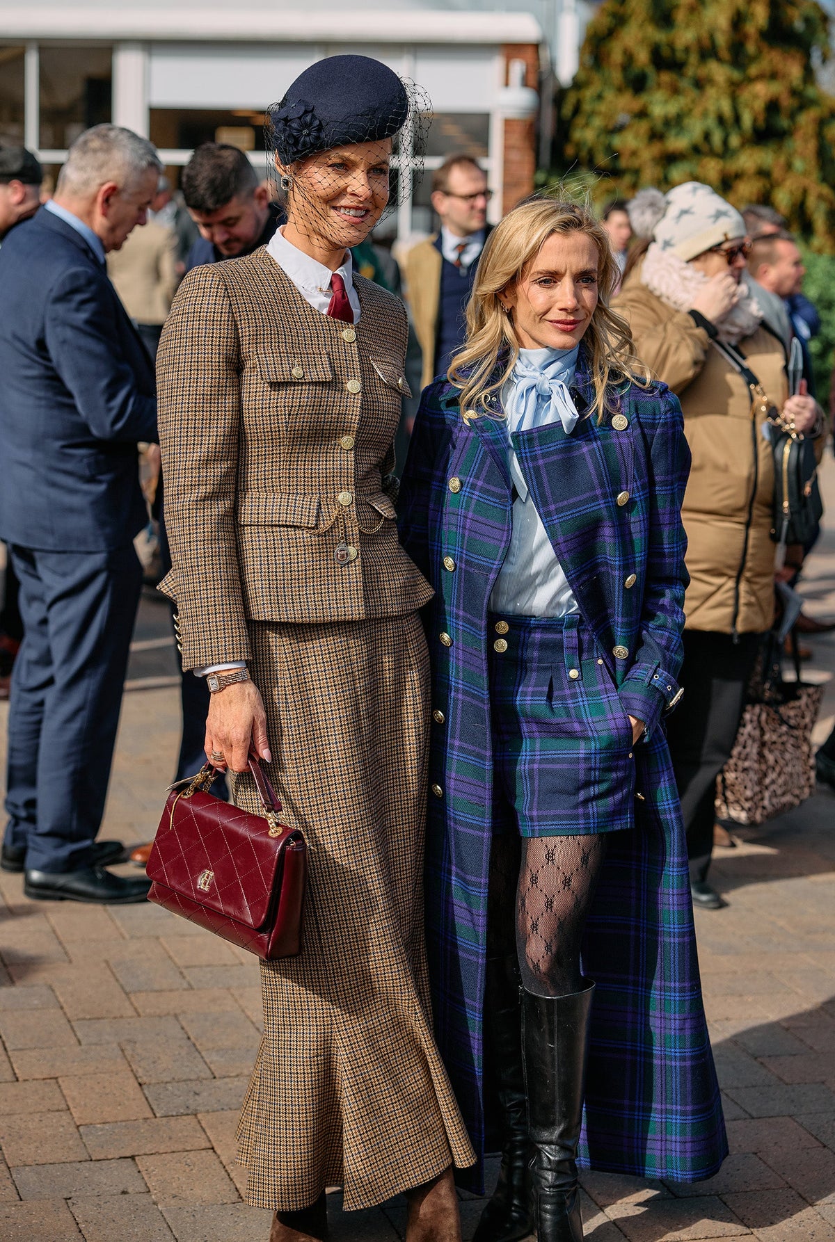 Lisa Dwan's Cheltenham Look (Heather Tartan)