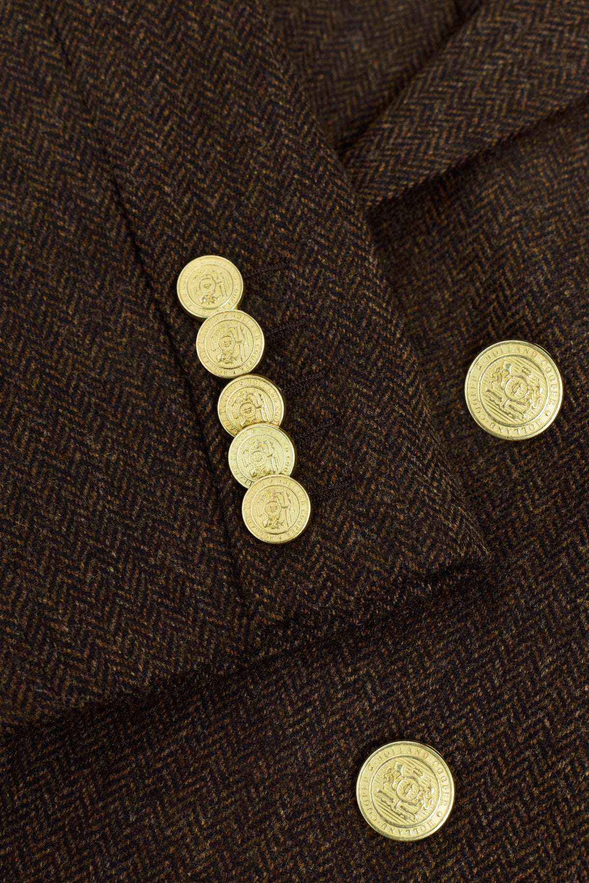 Double Breasted Blazer (Chocolate Herringbone)