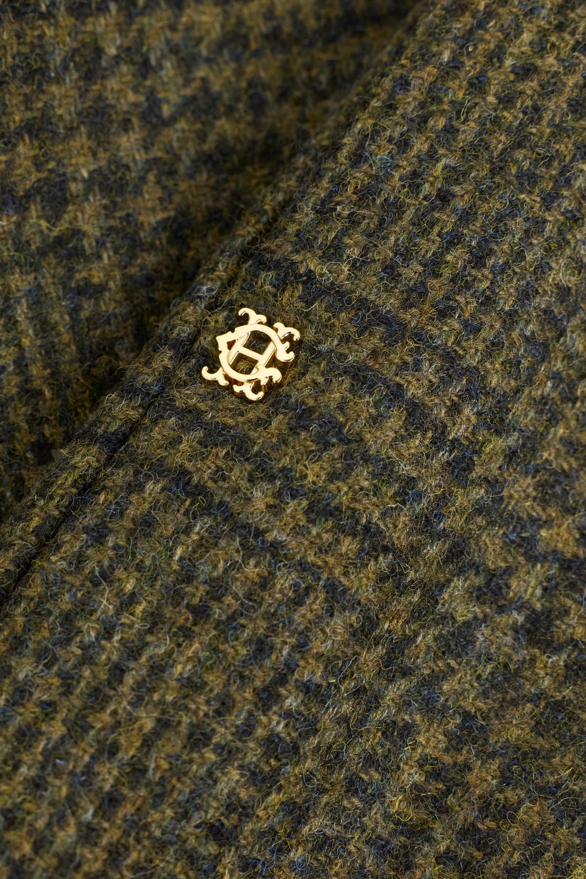 360 Maxi Tweed Circle Skirt (Forest Prince Of Wales)