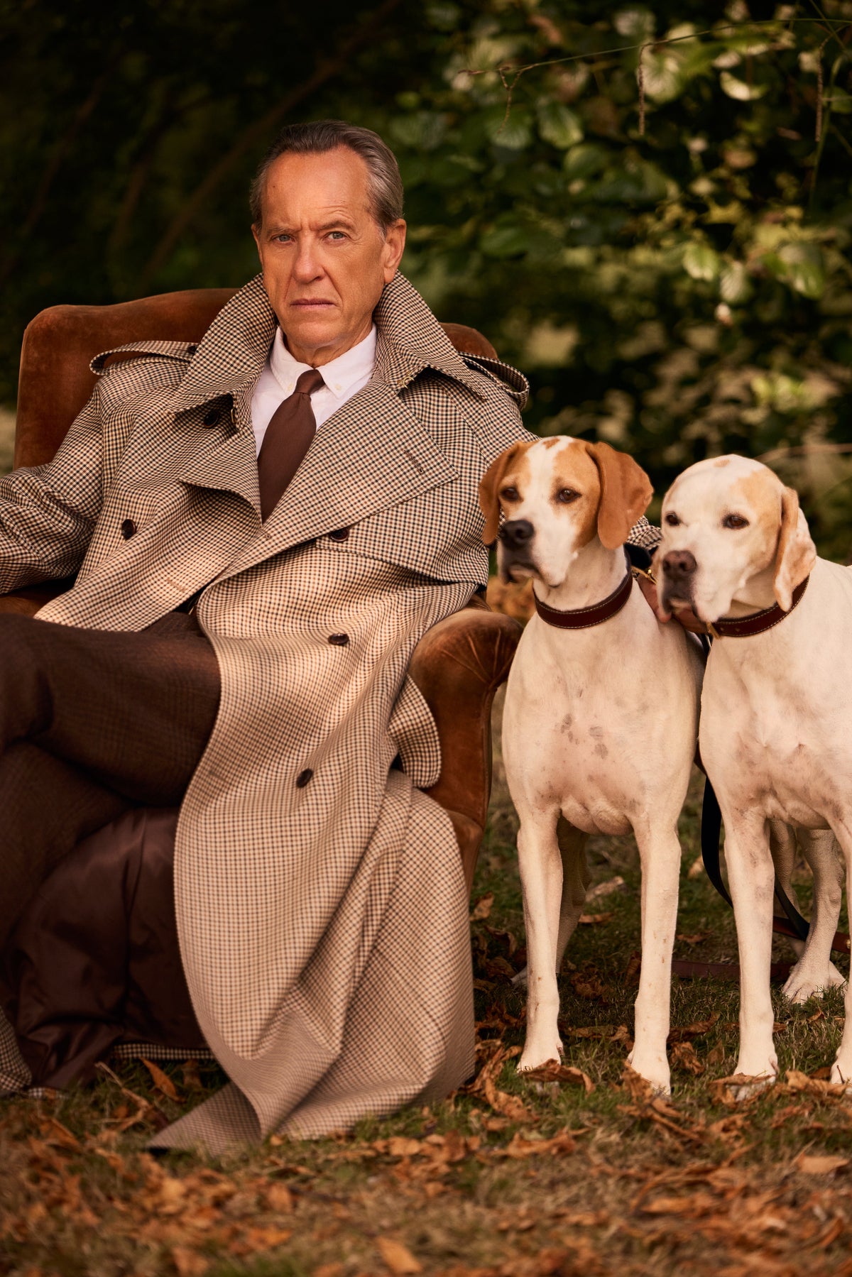 Men's Full Length Soho Trench Coat (Westminster Tweed)