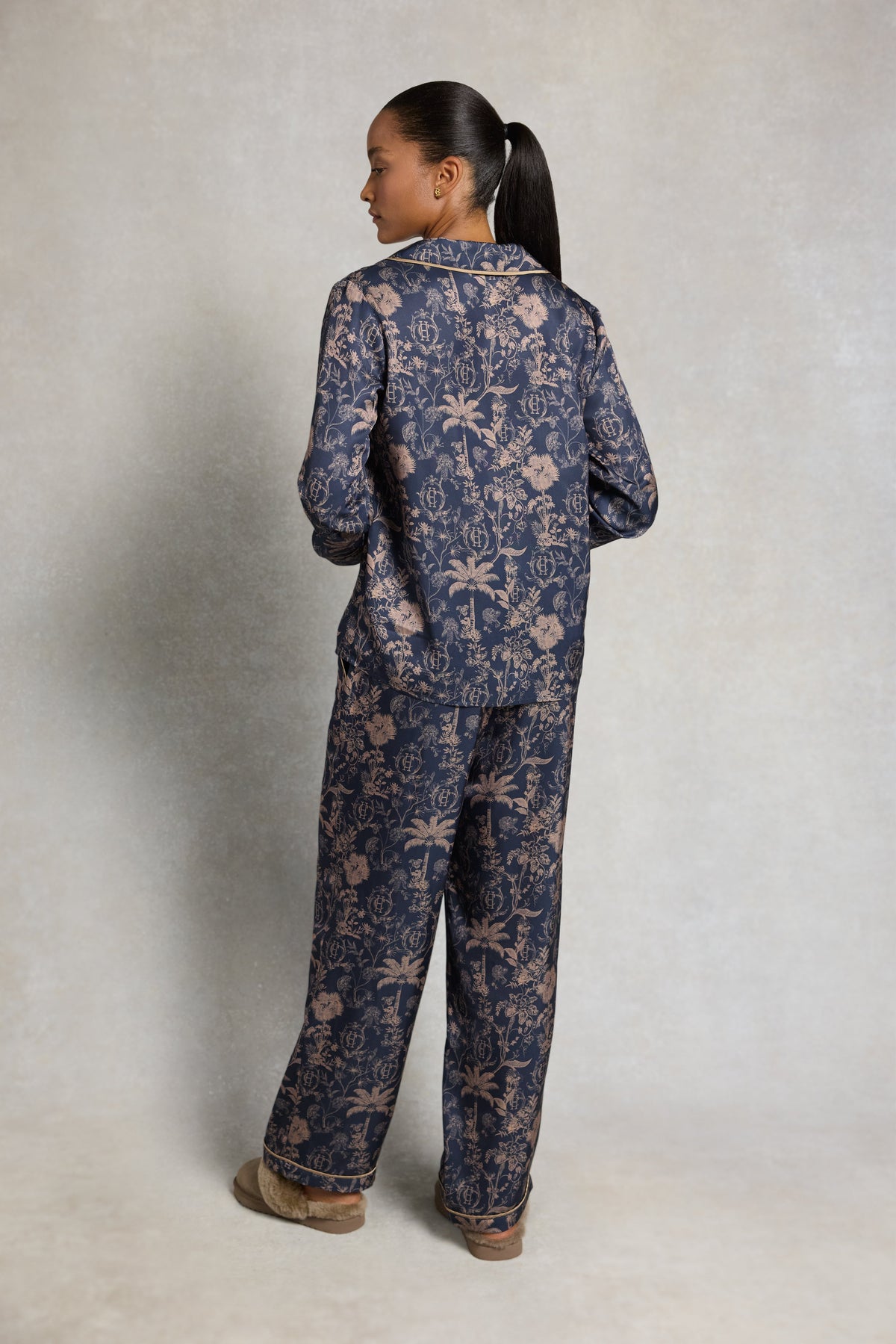 Satin Pyjama Set (Twilight Navy)