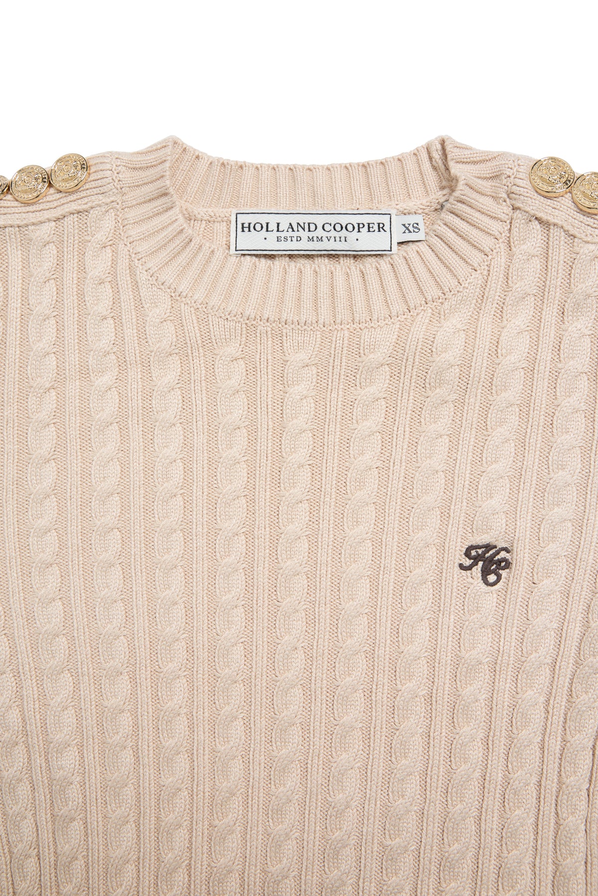 Seattle Cable Crew Knit (Oatmeal)