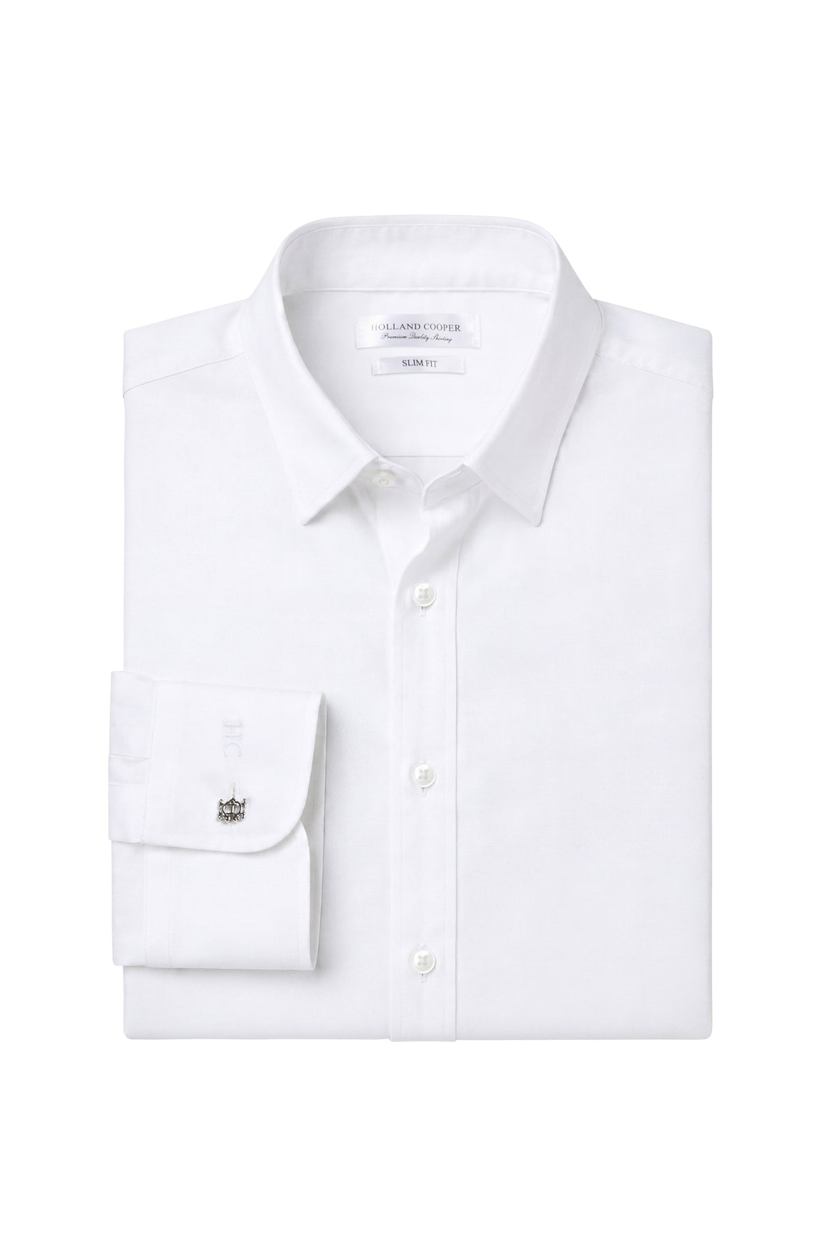 Men's Slim Fit Mayfair Shirt (White)