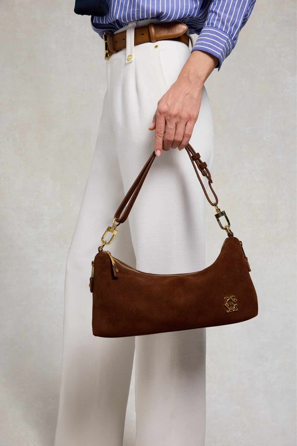 Slouch Shoulder Bag (Mocha Suede)