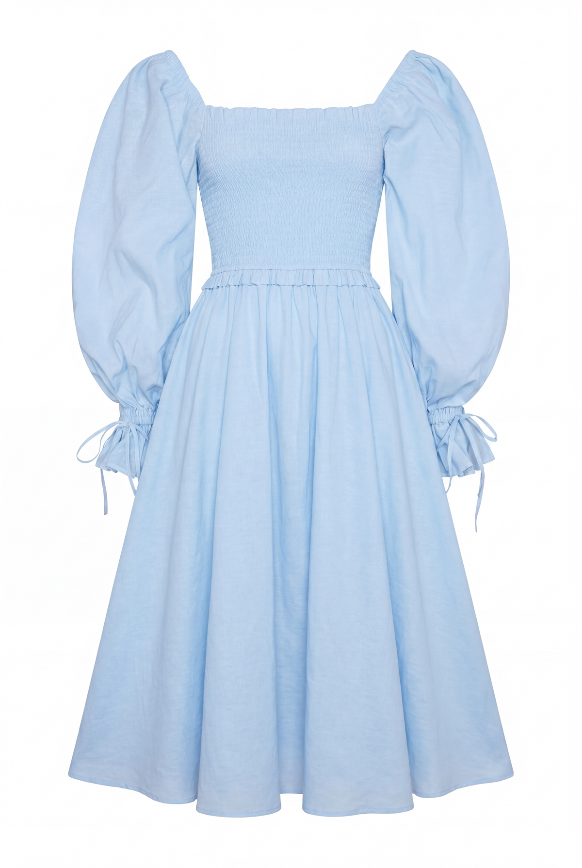 The Smock Dress (Pale Blue Chambray) Look