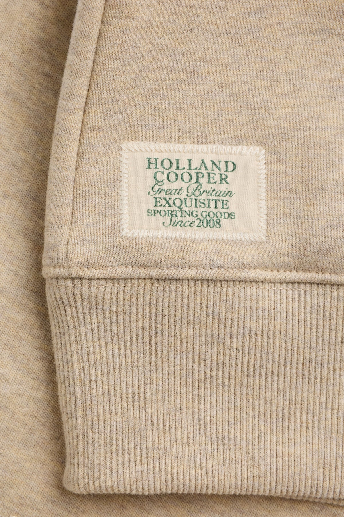 Sporting Goods Zip Henley (Oatmeal Marl)