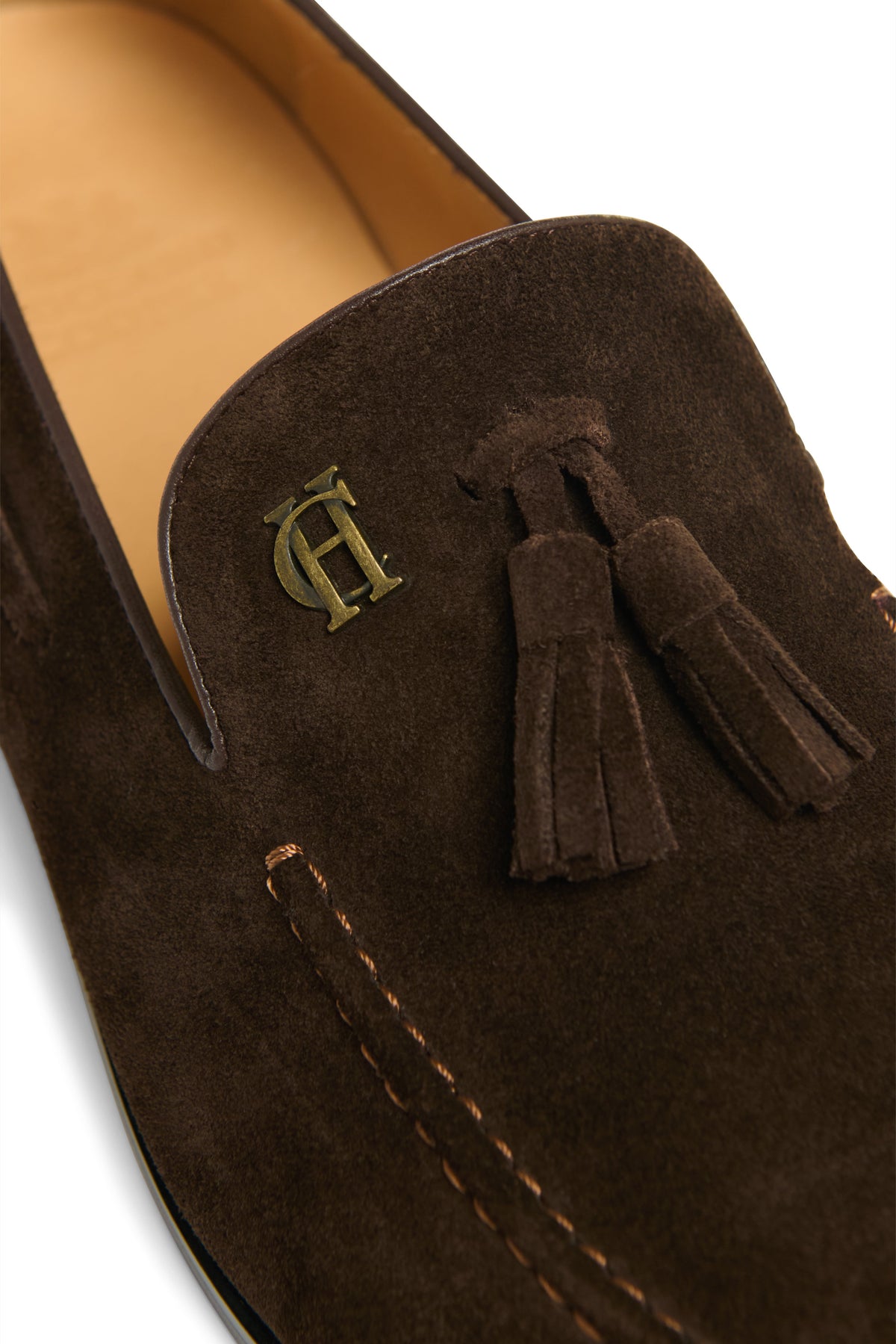 Men's Suede Tassel Loafer (Chocolate)