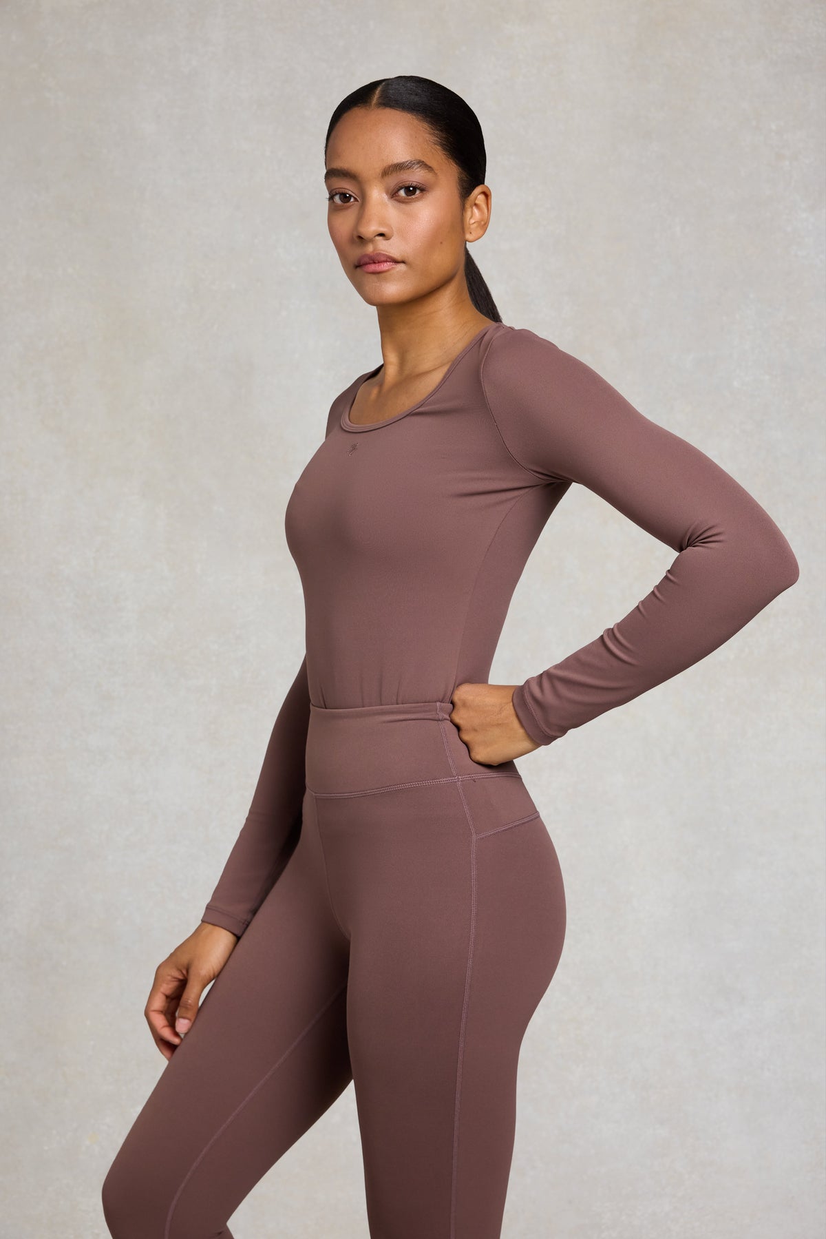Supersoft Long Sleeve Top (Truffle)