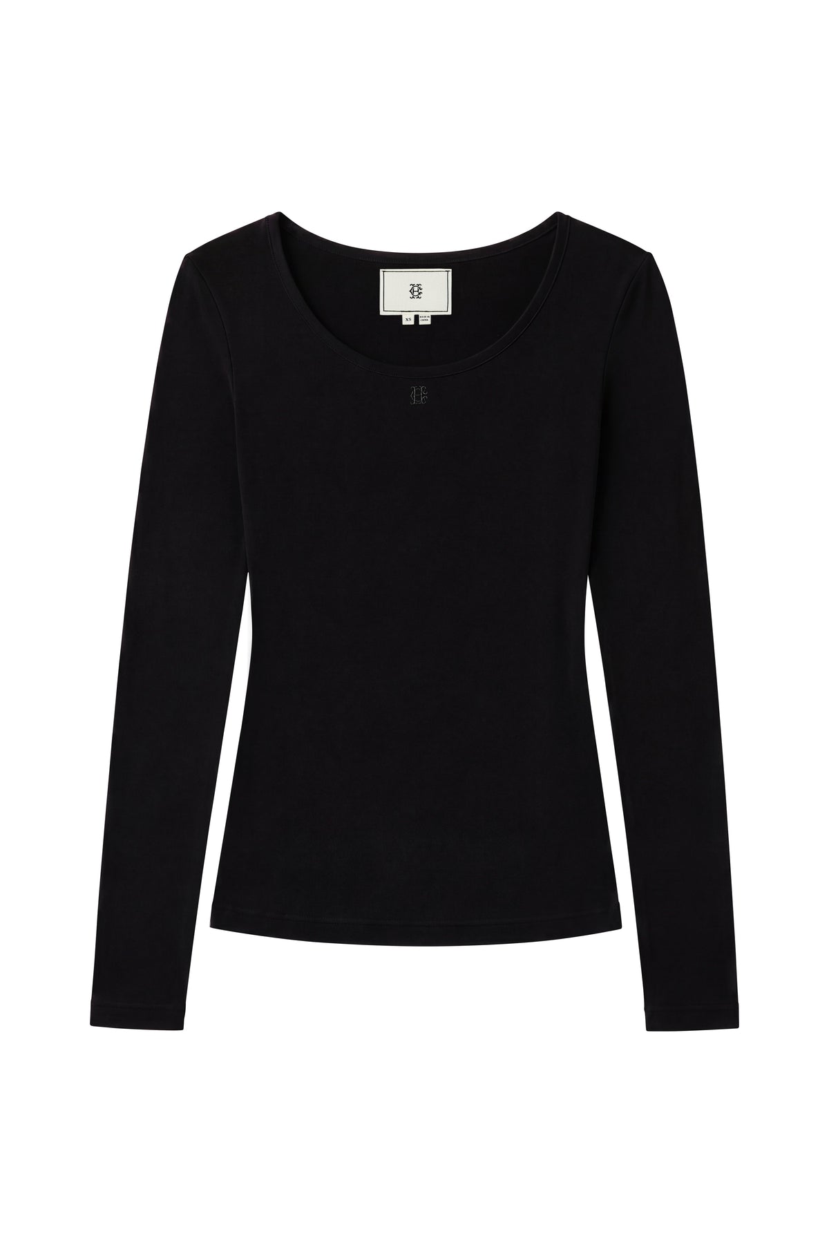 Supersoft Scoop Neck Top (Black)
