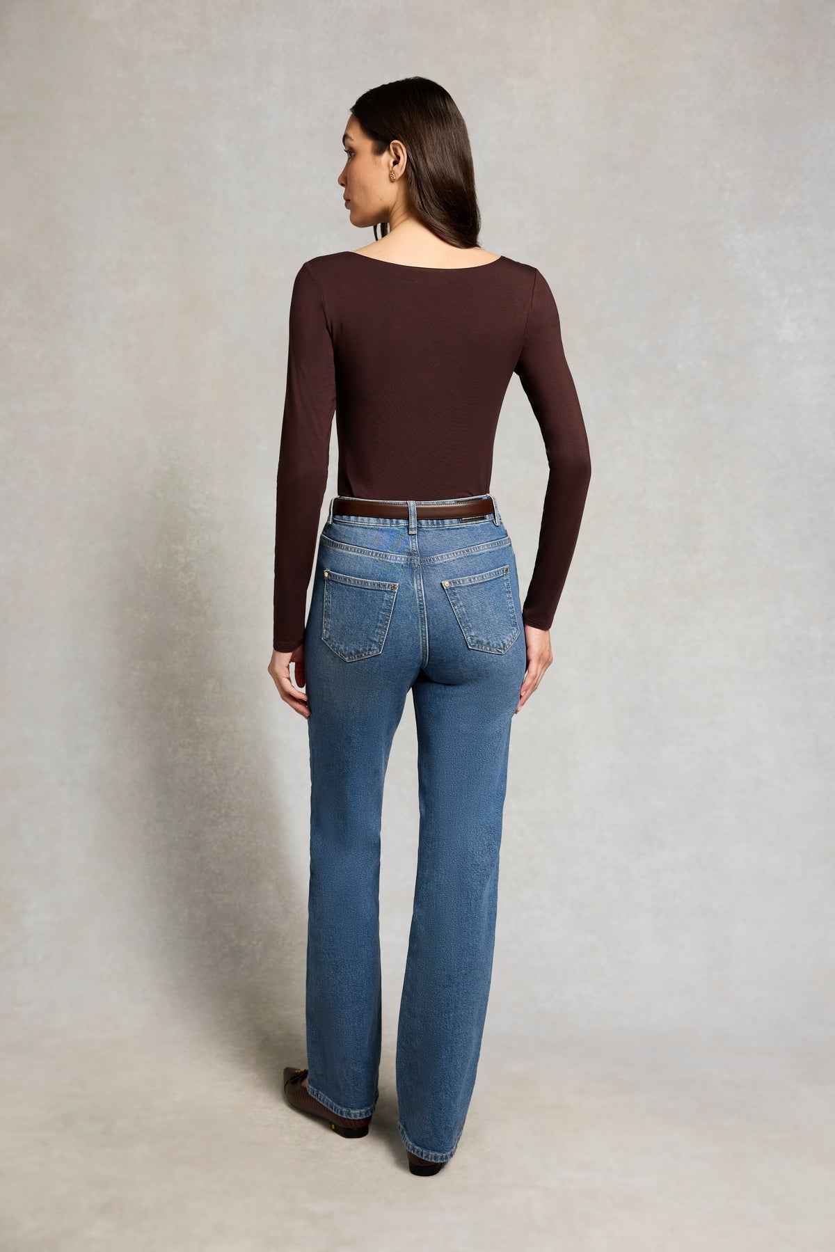 Supersoft Scoop Neck Top (Walnut)