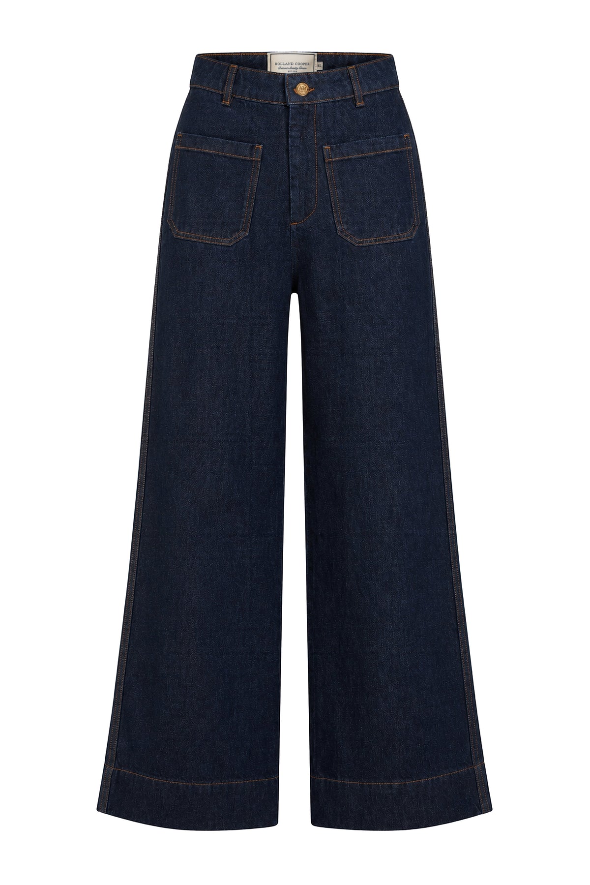 Tailored Flared Jean (Super Dark Denim)