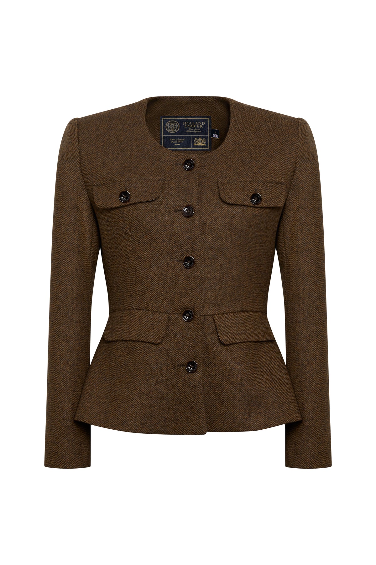 Leonora Smee's Cheltenham Look (Tobacco Herringbone)