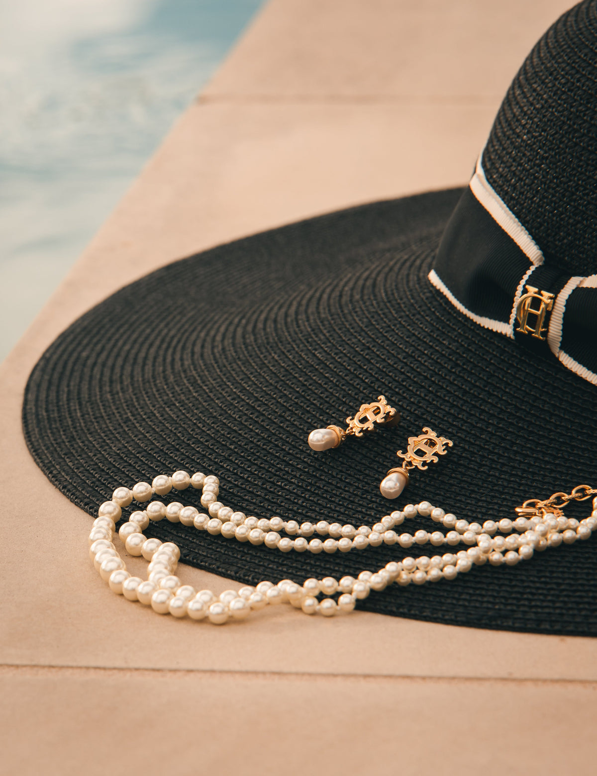 2 Layer Pearl Necklace (Champagne Pearl)