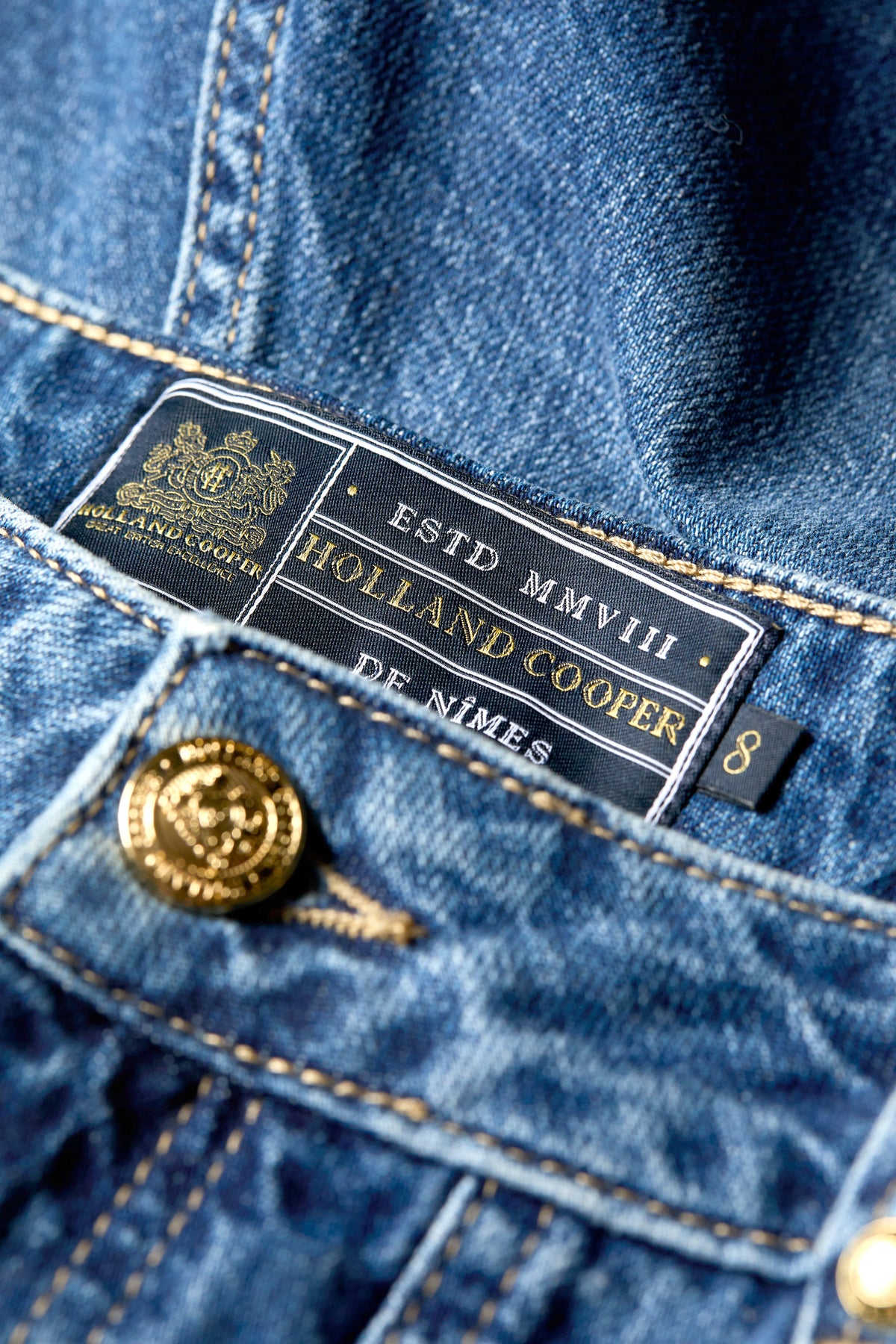 Utility Denim Shorts (Denim)