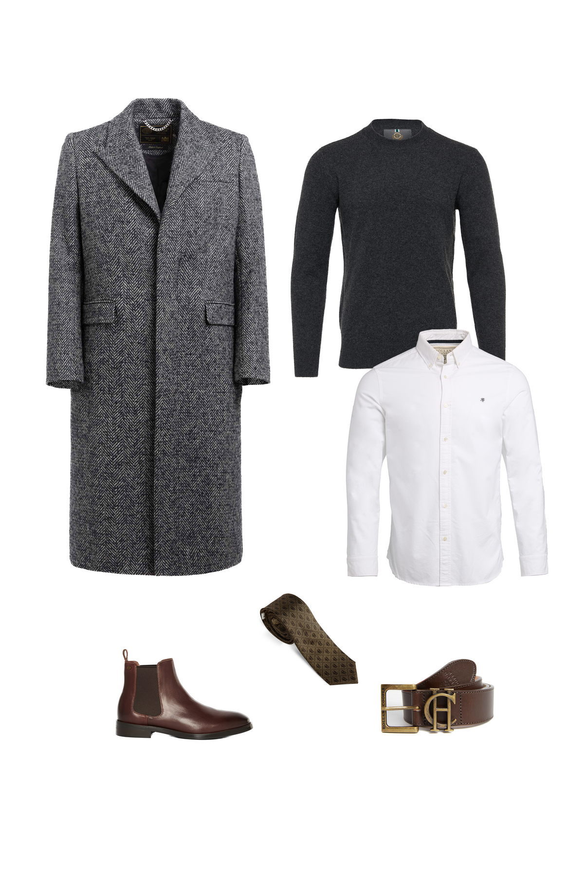 Will Young's Cheltenham Look (Ebony Herringbone)