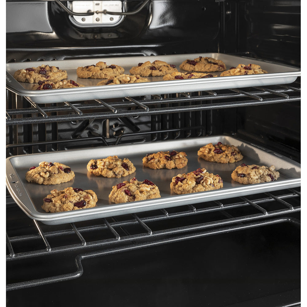 30'' Smart Self-Cleaning Double Wall Oven in White with 12-Hour Shut-Off Capability