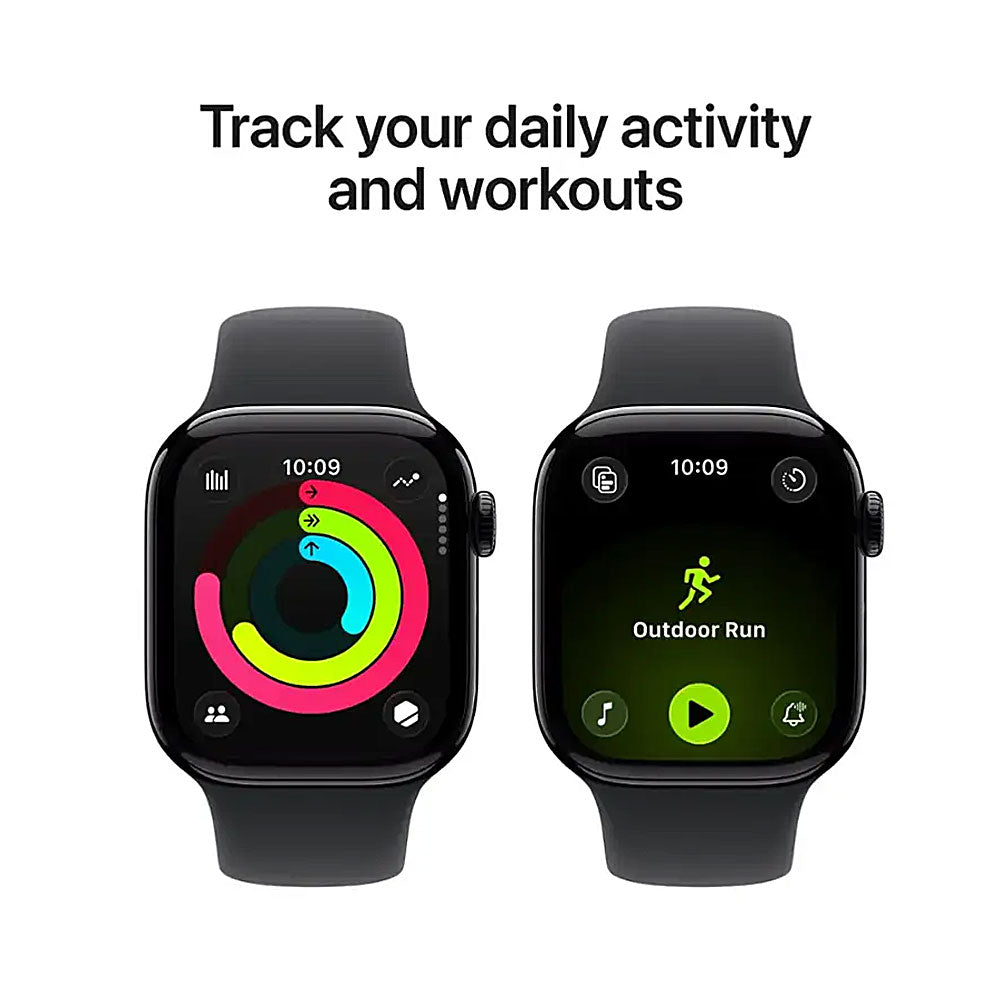 Watch Series 11 (GPS) 46mm Jet Black Aluminum Case with Black Sport Band - M/L