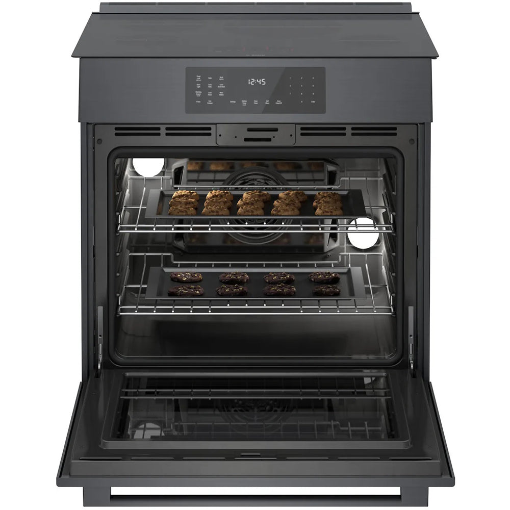 30-inch Slide-In Induction Range with 4 Elements - Black Stainless Steel