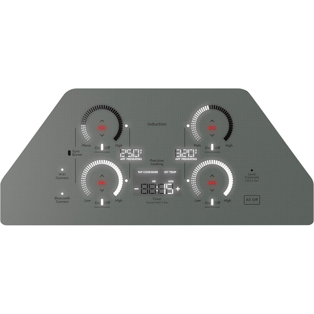 30" Smart 4-Element Induction Cooktop in Stainless Steel with Synchronized Elements