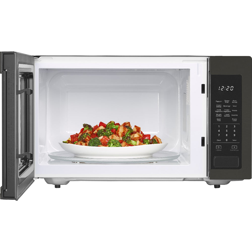 1.6 CuFt 1200 Watt Countertop Microwave in Black