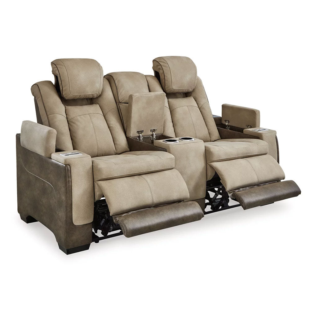 Next-Gen DuraPella Power Reclining Loveseat - Brown