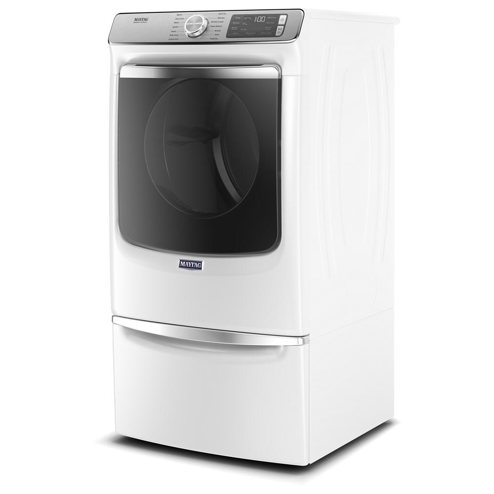 7.3 CuFt Front Load Vented White Gas Dryer with Extra Power and Advanced Moisture Sensing Plus