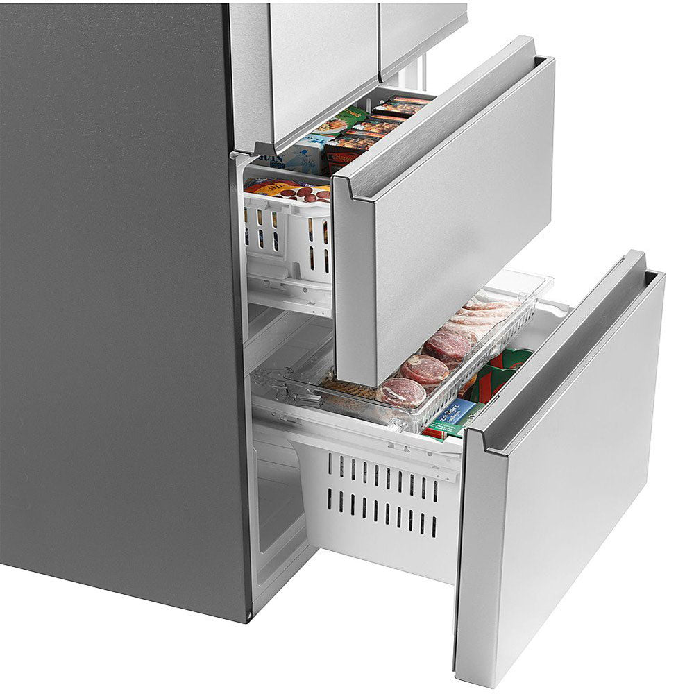 14.5 CuFt 4-Door French Door Refrigerator in Stainless Steel