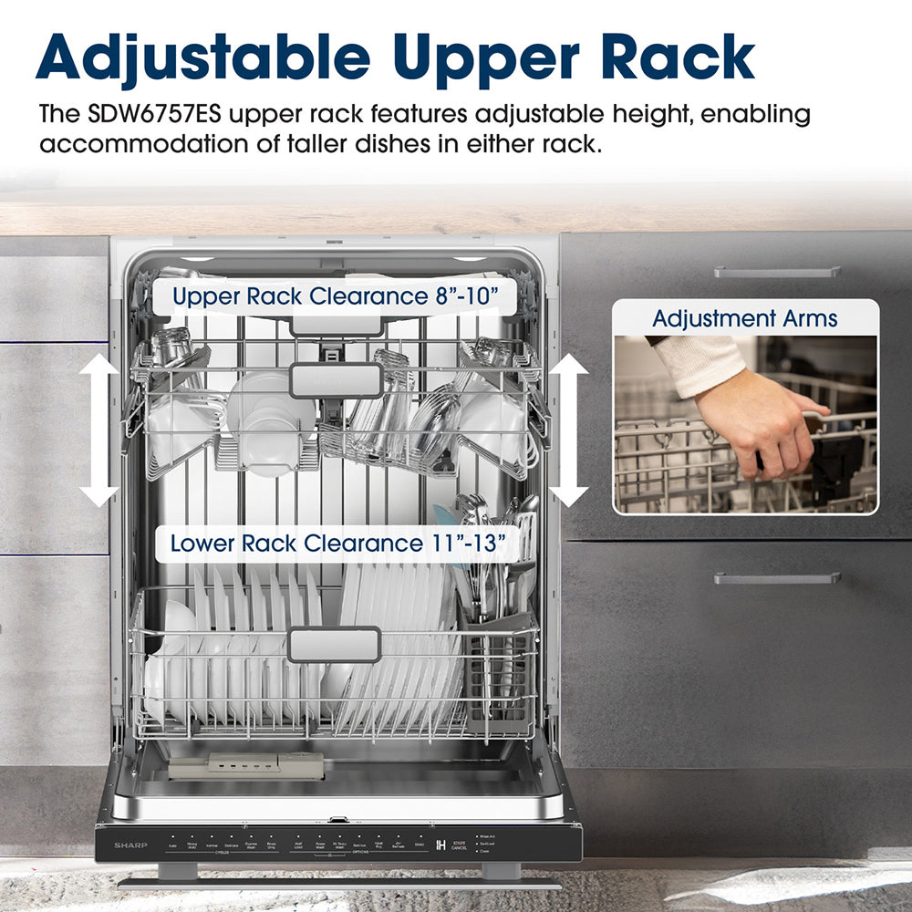 47 dBA Top Control Dishwasher in Stainless Steel