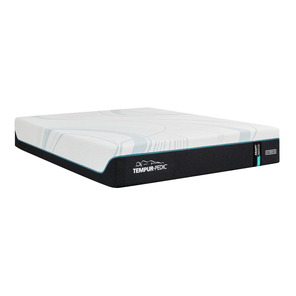 TEMPUR-Adapt® 2.0 Medium Hybrid Tight Top Twin Mattress - Black/White