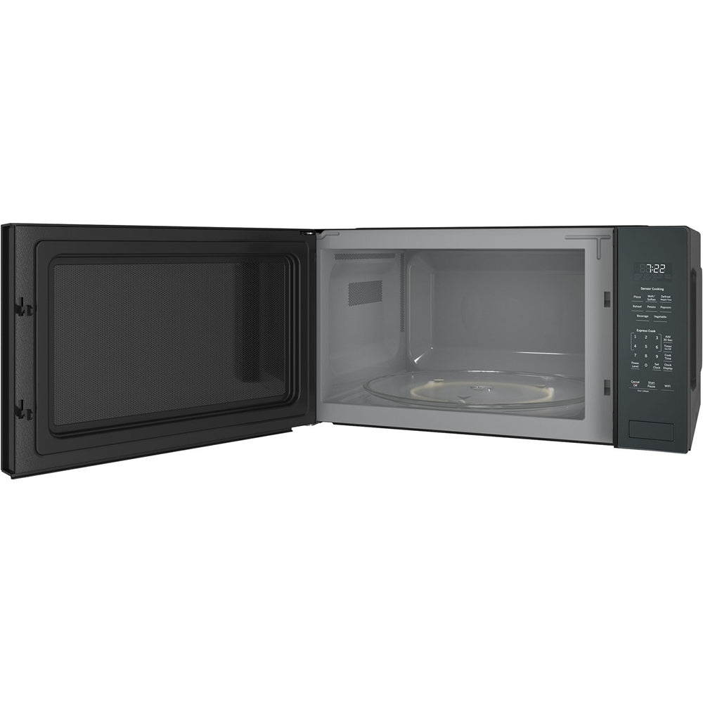 2.2 CuFt Built-In Sensor Countertop Microwave in Black