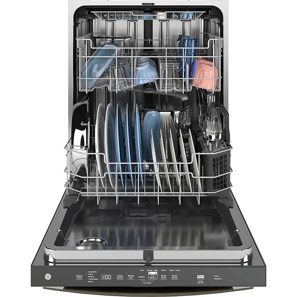 47 dBA ENERGY STAR® Fingerprint Resistant Top Control Dishwasher with Stainless Steel Interior with Sanitize Cycle - Fingerprint Resistant Slate