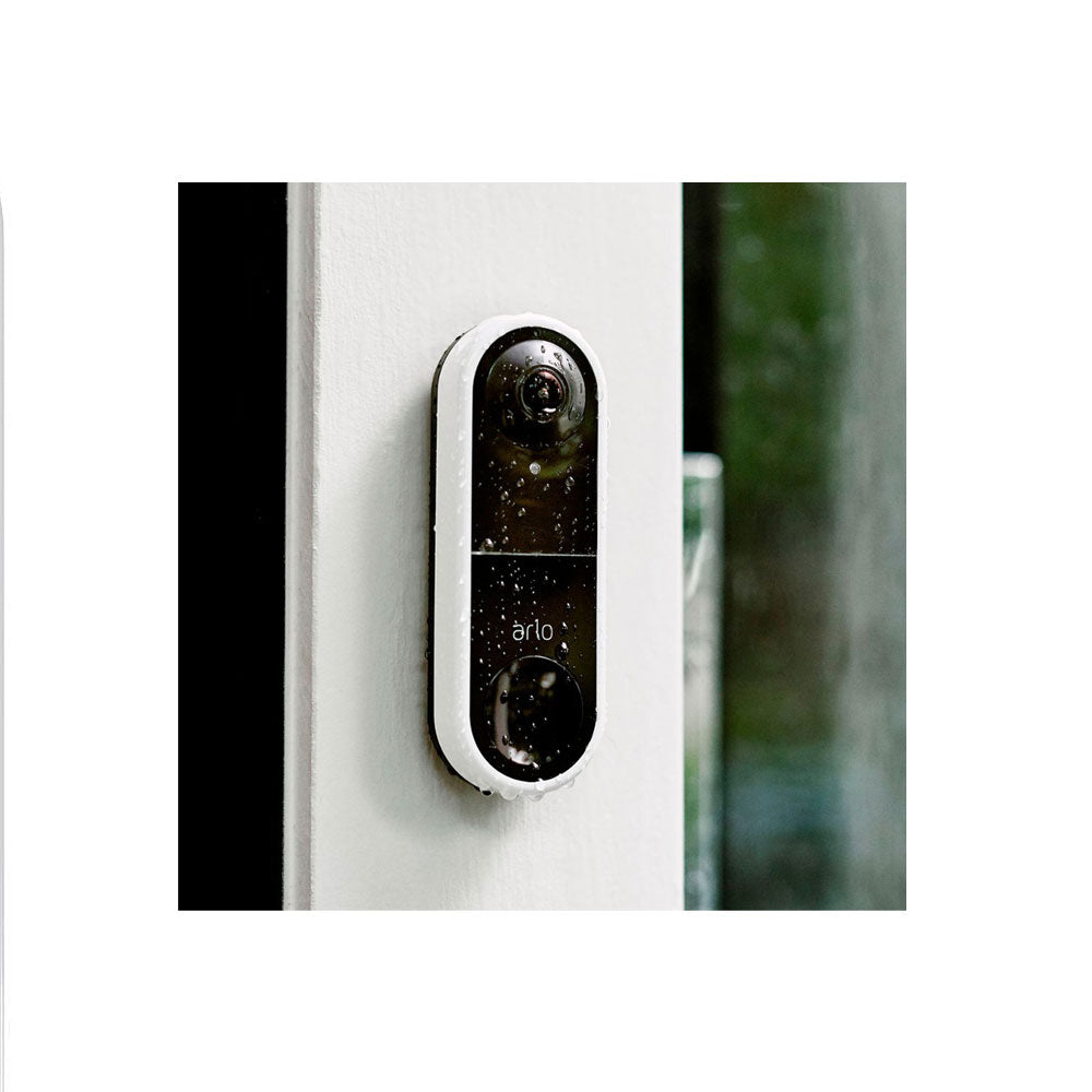 Wired Wi-Fi Smart Video Doorbell in White - Recertified