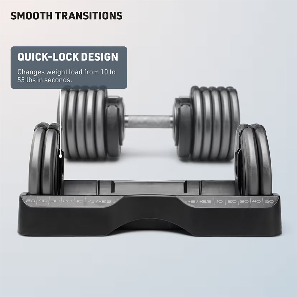 55 Lbs Select-A-Weight Dumbbells