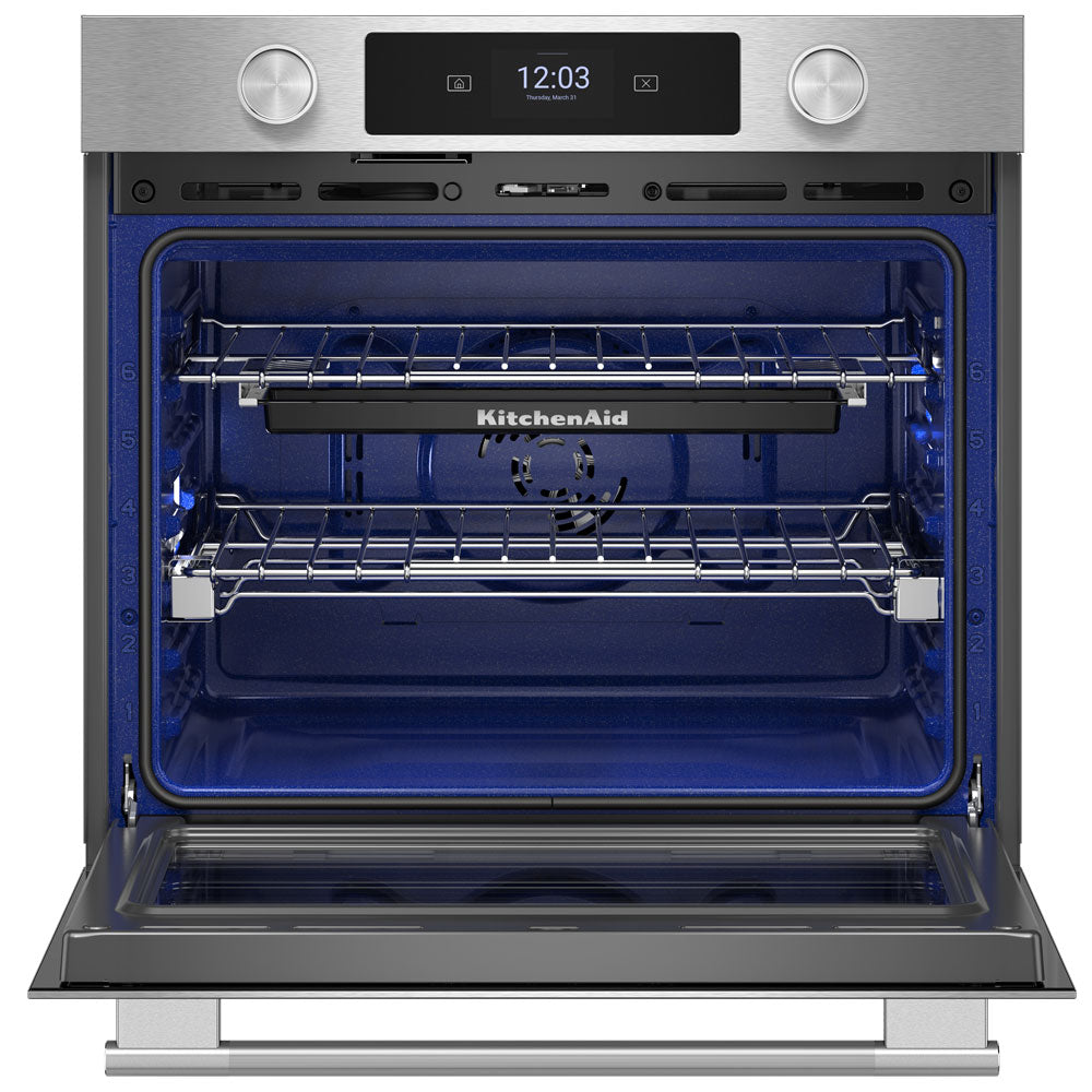 27" Smart Electric Single Wall Oven with Assisted Cooking Modes - PrintShield Stainless