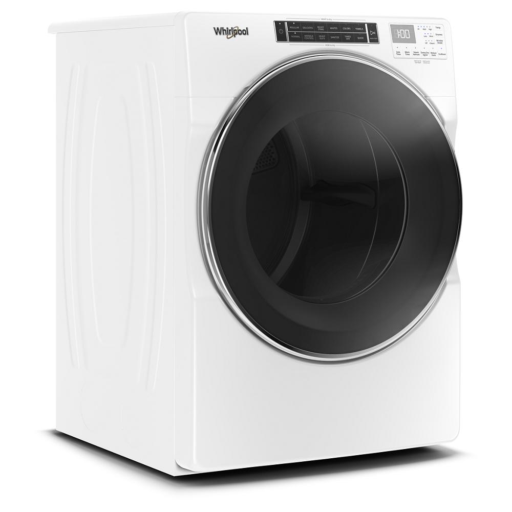 7.4 CuFt Stackable Vented Front-Load Electric Dryer In White With Steam Cycles