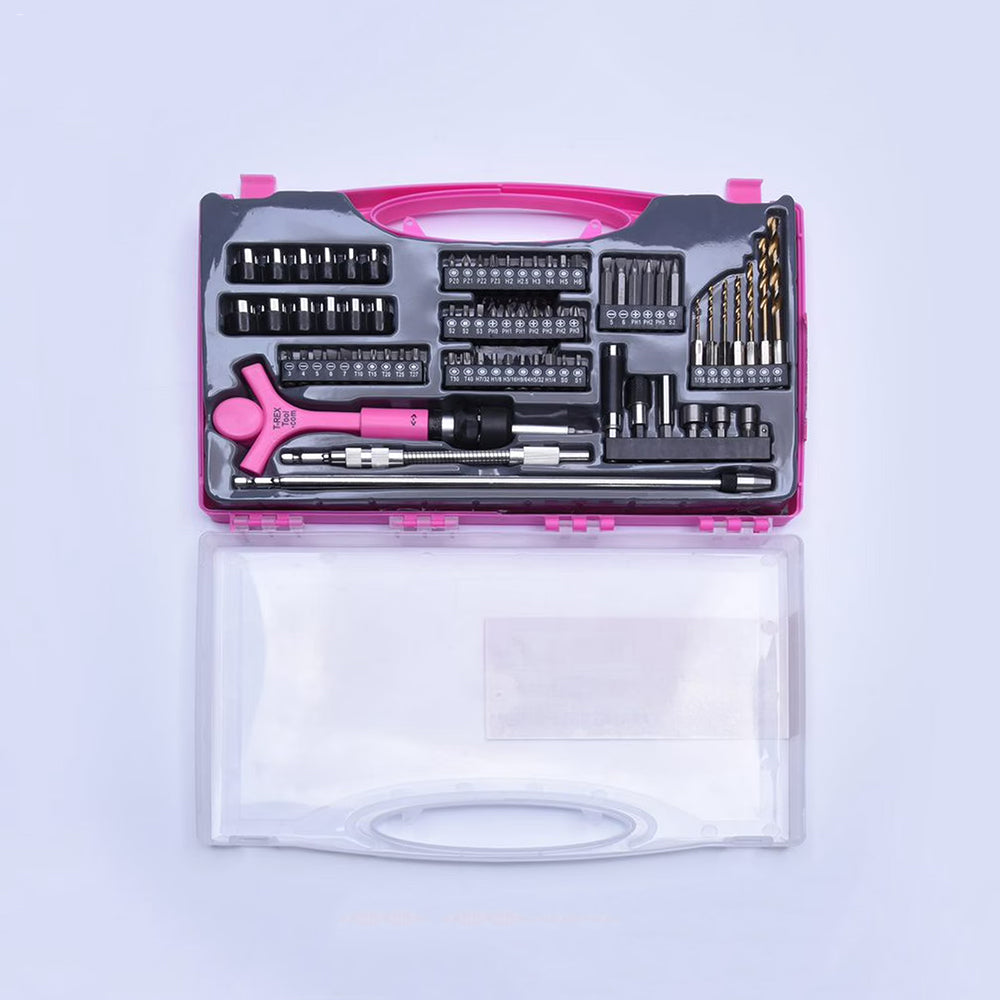 Ratcheting 83-Piece Screwdriver Set - Pink