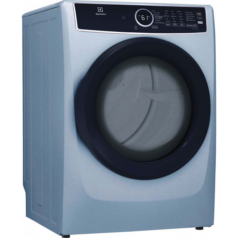 8.0 Cu-Ft Front Load Perfect Steam™ Gas Dryer with Instant Refresh in Glacier Blue
