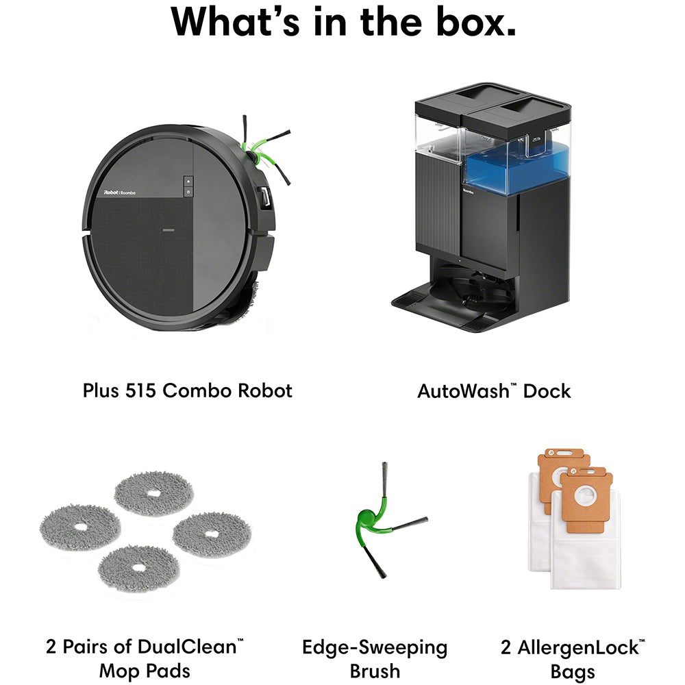 Roomba Plus 515 Combo Robot + AutoWash Dock