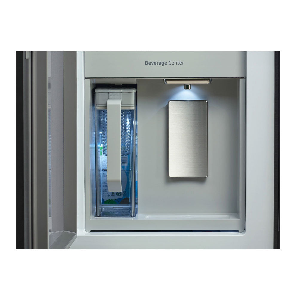 Bespoke 23 CuFt Counter Depth 4-Door Flex Refrigerator in Stainless Steel
