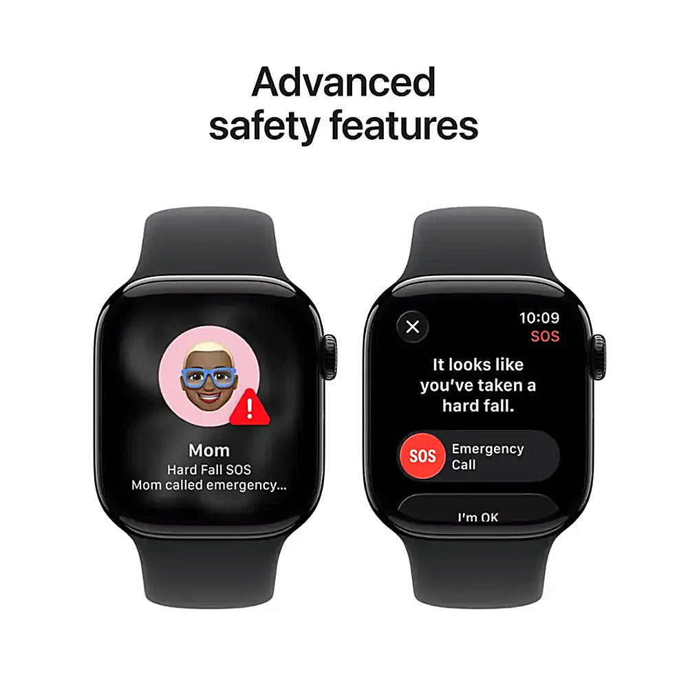 Watch Series 11 (GPS) 46mm Jet Black Aluminum Case with Black Sport Band - M/L