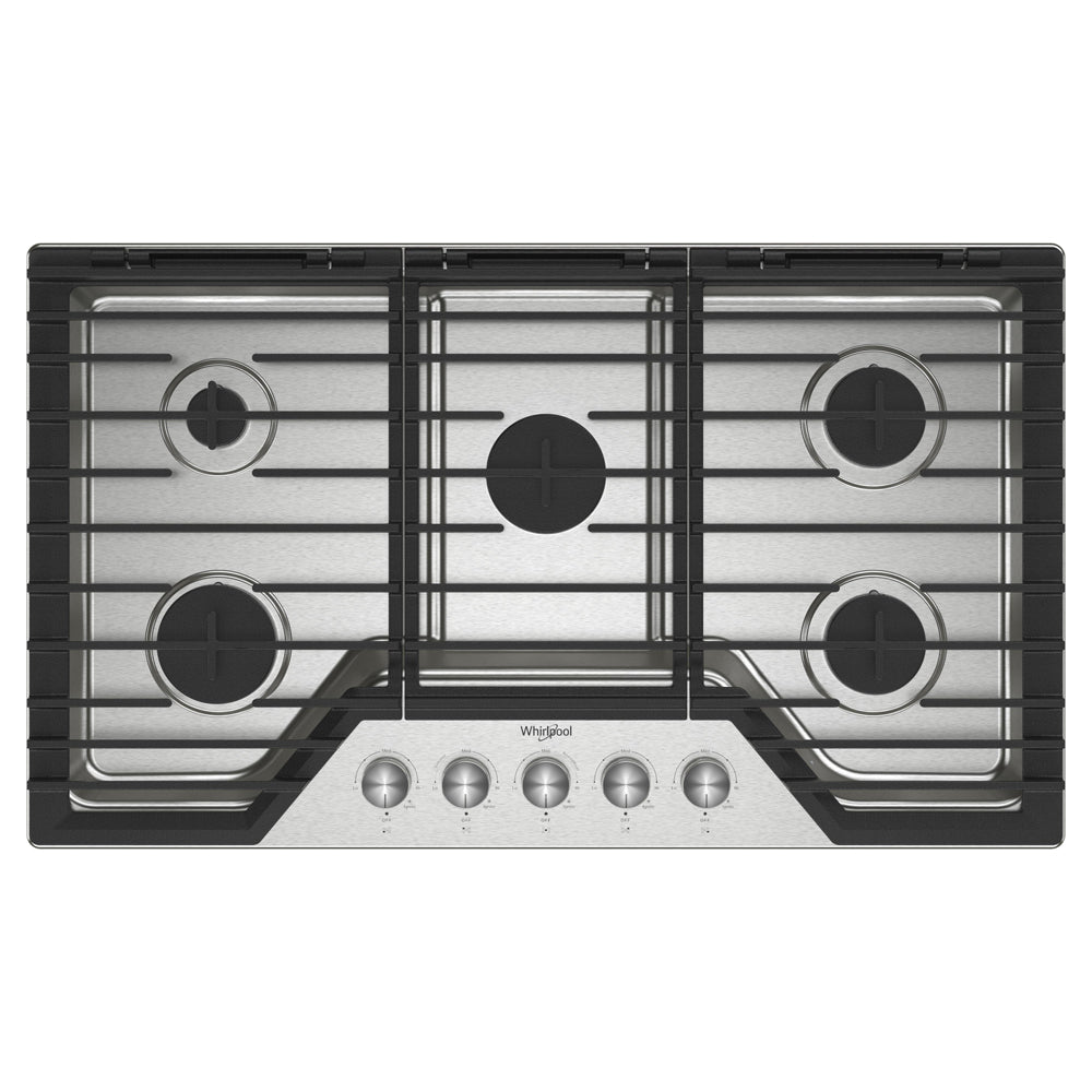 36-inch Gas Cooktop with Speed Heat Burner - Stainless Steel