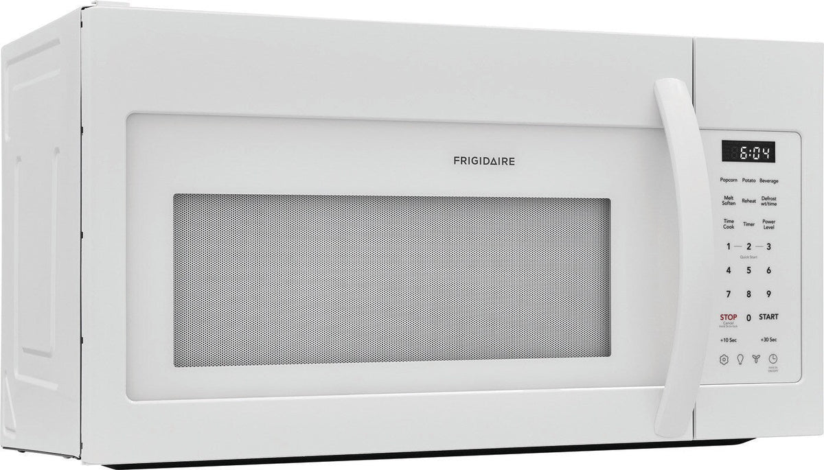 1.8 CuFt 1000 Wattage Over-The-Range Microwave in White with 2-Speed Ventilation