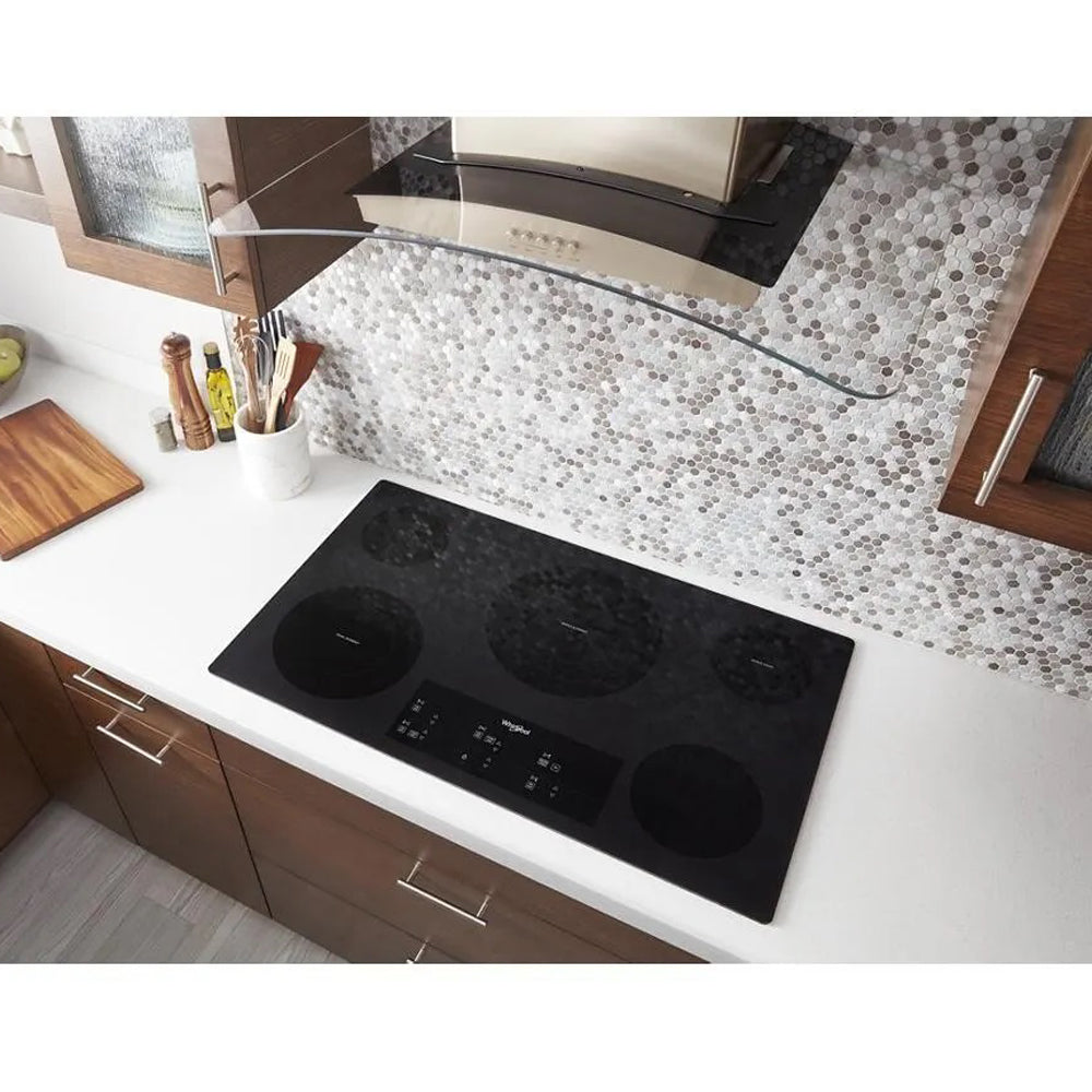 36" Electric Ceramic Glass Cooktop with Triple Radiant Element - Black