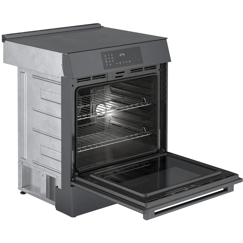 30-inch Slide-In Induction Range with 4 Elements - Black Stainless Steel