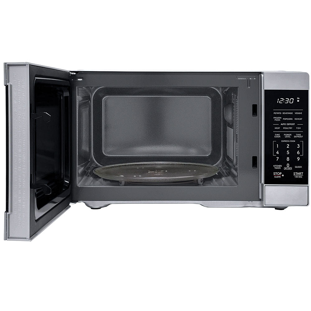 0.9 CuFt 900W Countertop Microwave in Stainless Steel