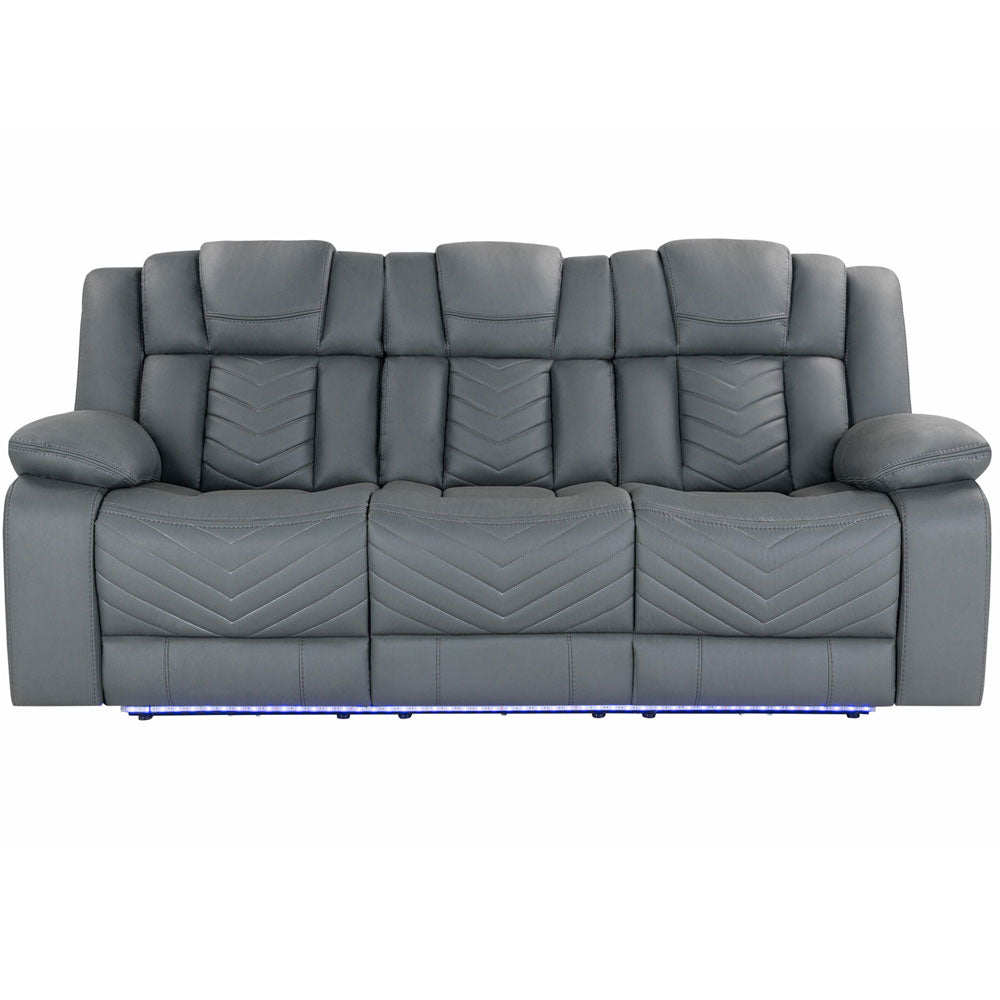 Ethan Power Reclining Sofa with Drop Down Table, LED Lighting & Wireless Charging