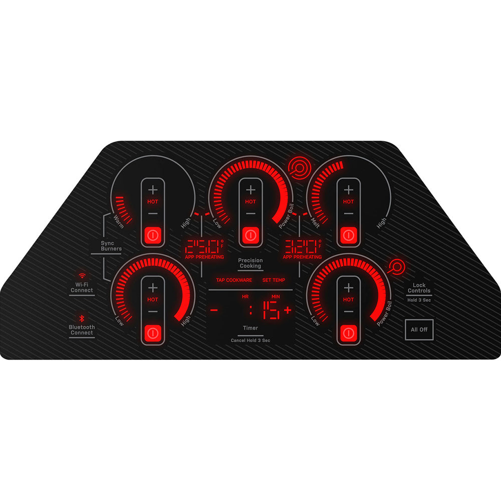 36" 5-Element Electric Cooktop in Black with Guided Cooking